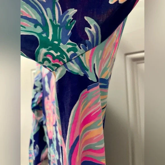 SALE:EUC Lilly Pulitzer MARLOWE T-Shirt Dress-In True Blue Going Coastal - Picture 9 of 16